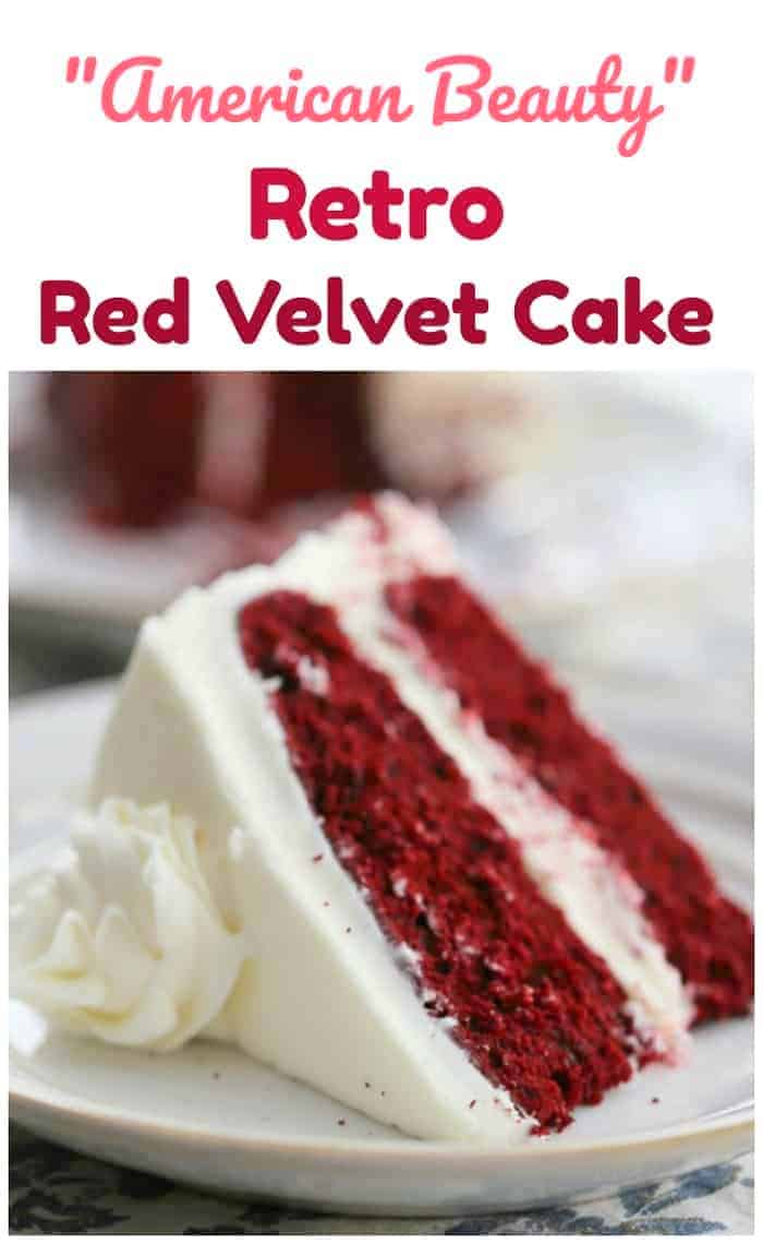"American Beauty" Retro Red Velvet Cake