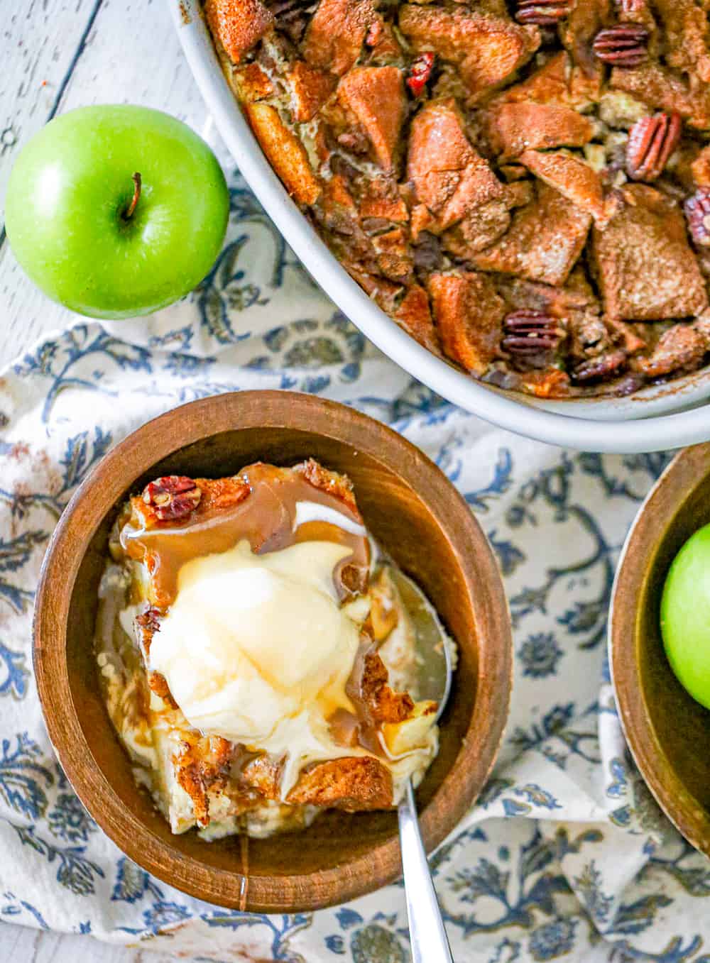 Easy Apple Bread Pudding