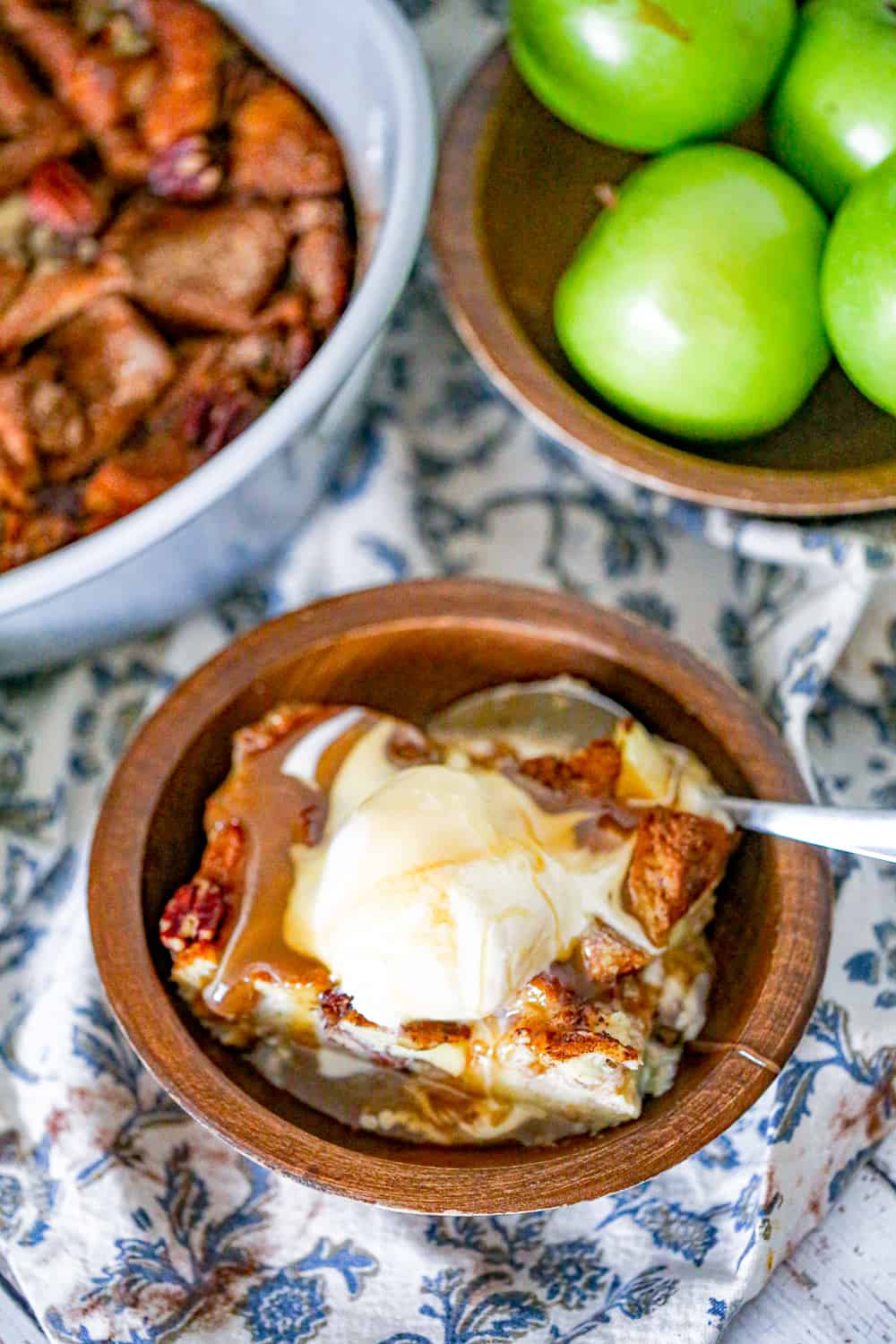 Easy Apple Bread Pudding