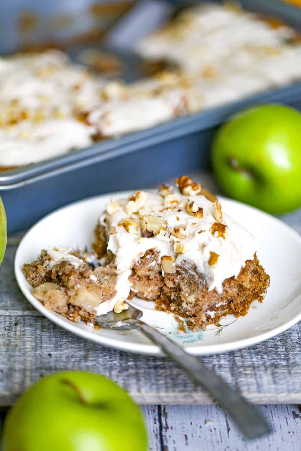 Fresh Apple Walnut Cake
