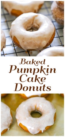 Baked Pumpkin Cake Donuts