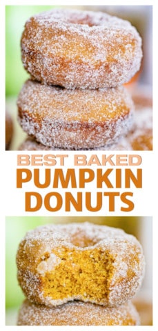 Baked Pumpkin Cake Donuts