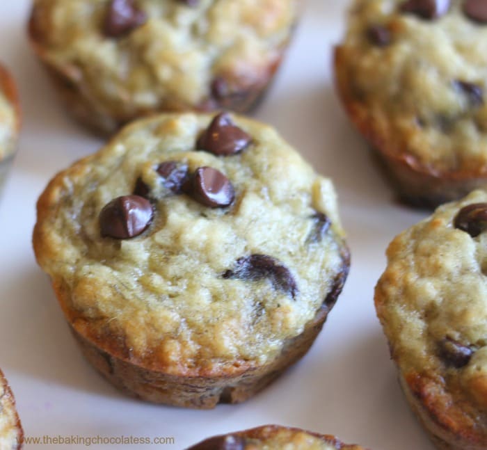 Perfect Banana Chocolate Chip Muffins, Perfect Banana Chocolate Chip Muffins! Fluffy & Moist! recipe