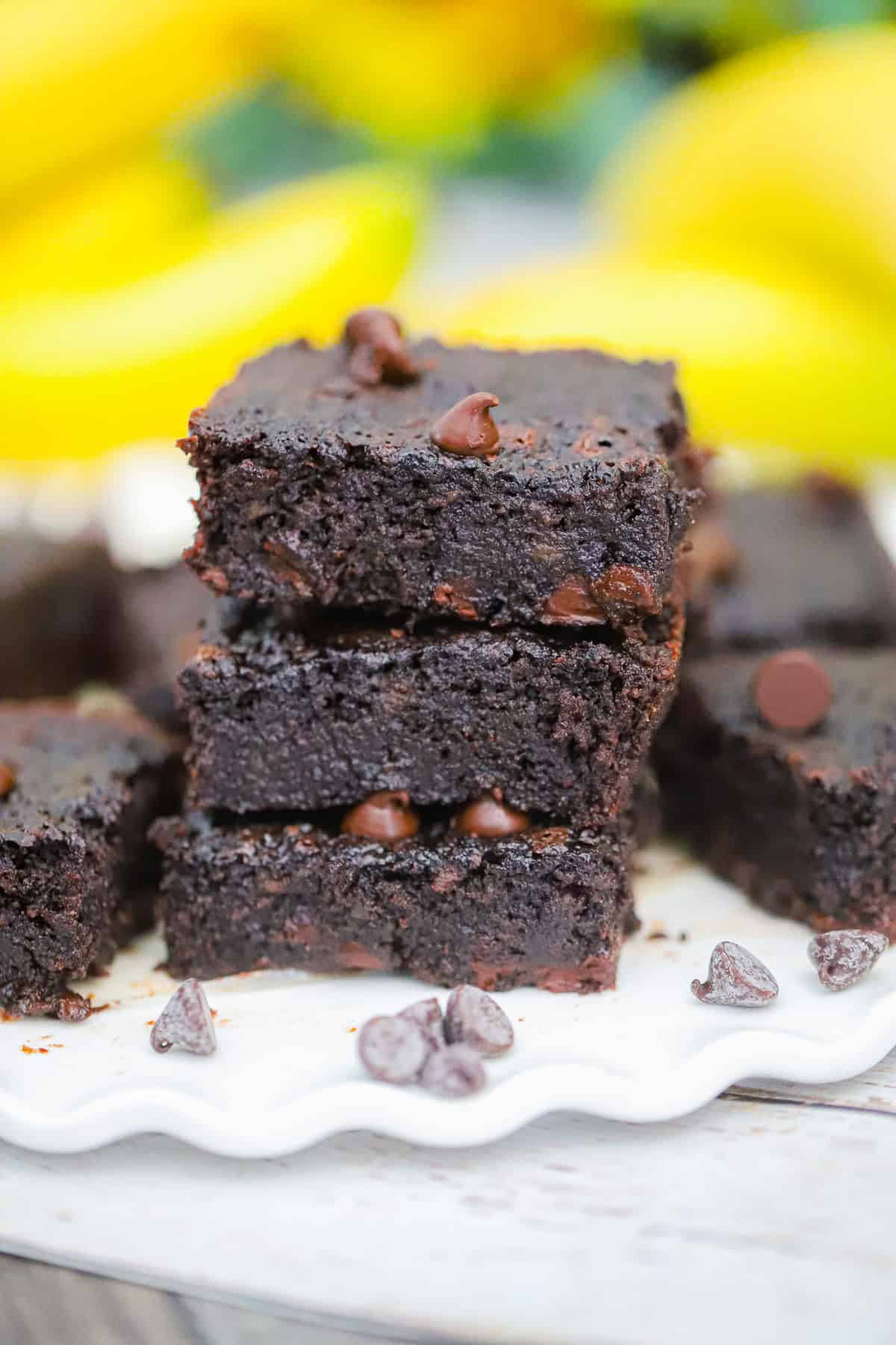 CHOCOLATE BANANA BROWNIES