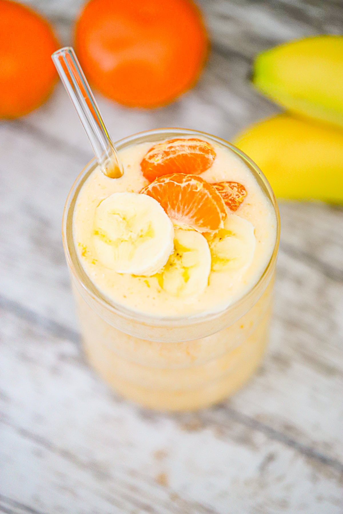 Banana Orange Cottage Cheese Smoothie - Protein Packed