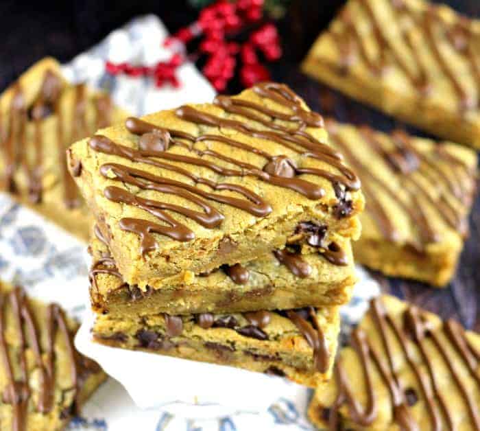 Sheet Pan Peanut Butter Chocolate Blondies