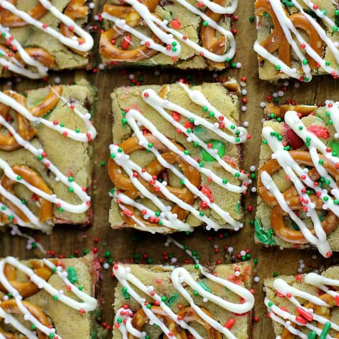 Chocolate Chip M&M'S Pretzel Bars