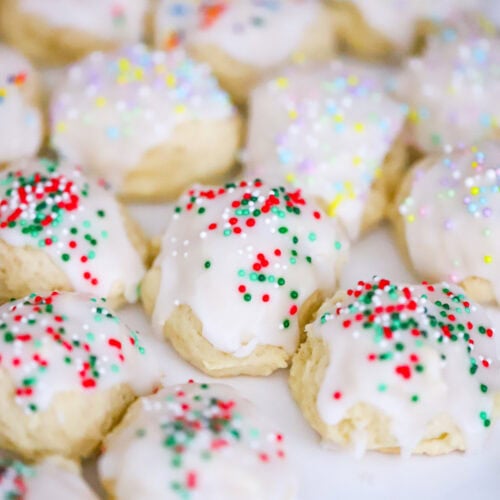 Soft Almond Sprinkle Cookies For The Holidays