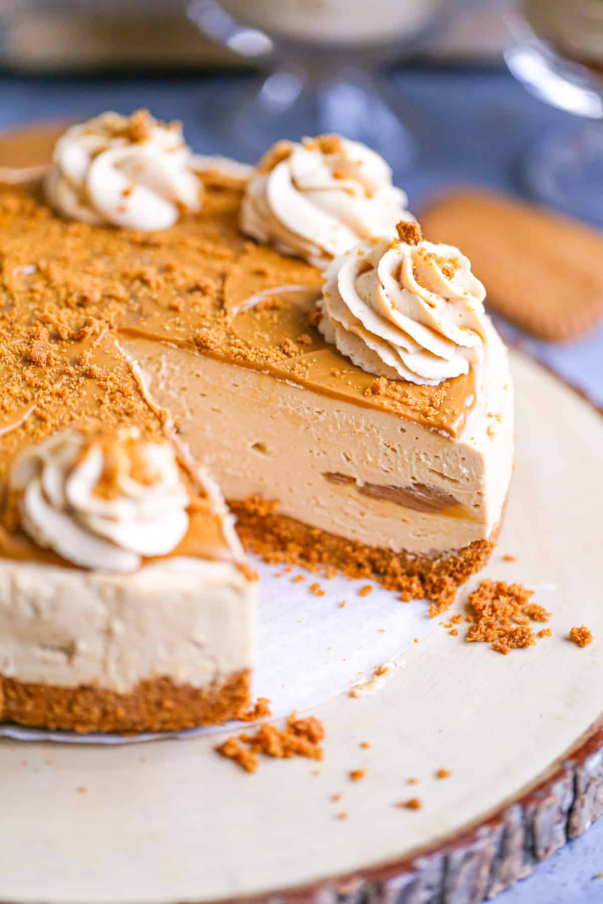 easy no bake biscoff cheesecake recipe 