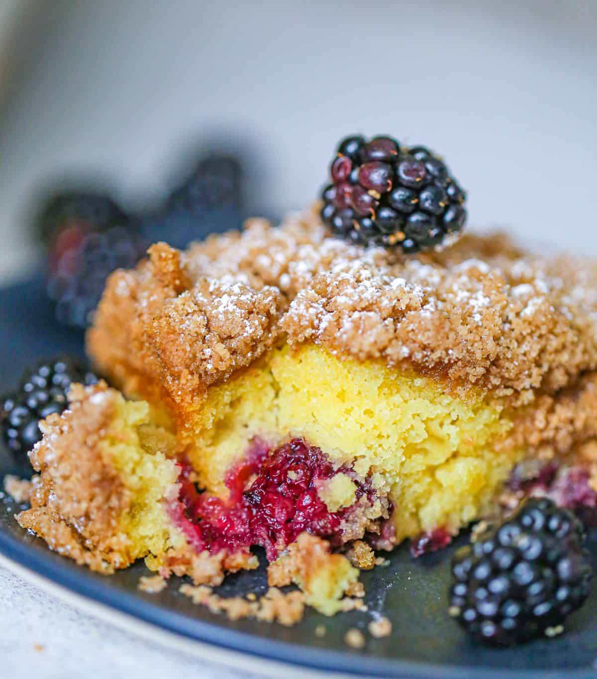 Starbucks CopyCat Coffee Cake Recipe (with Blackberries)