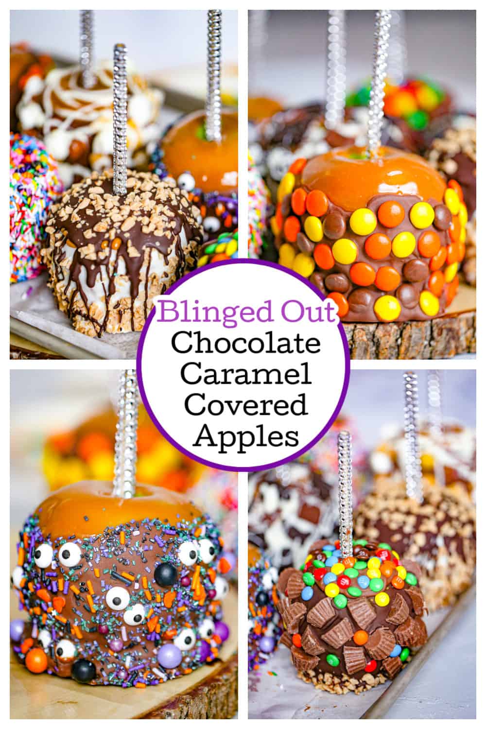 Blinged Out Chocolate Caramel Apples
