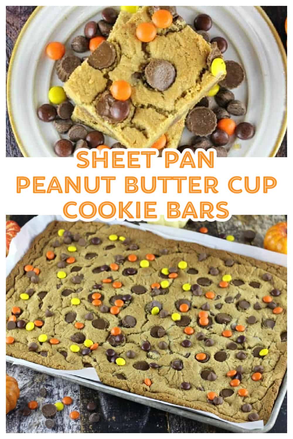 Sheet Pan Perfect Peanut Butter Cup Cookie Bars