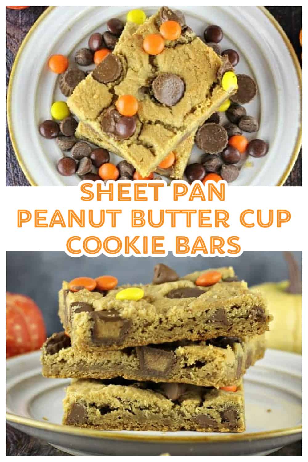 Sheet Pan Perfect Peanut Butter Cup Cookie Bars