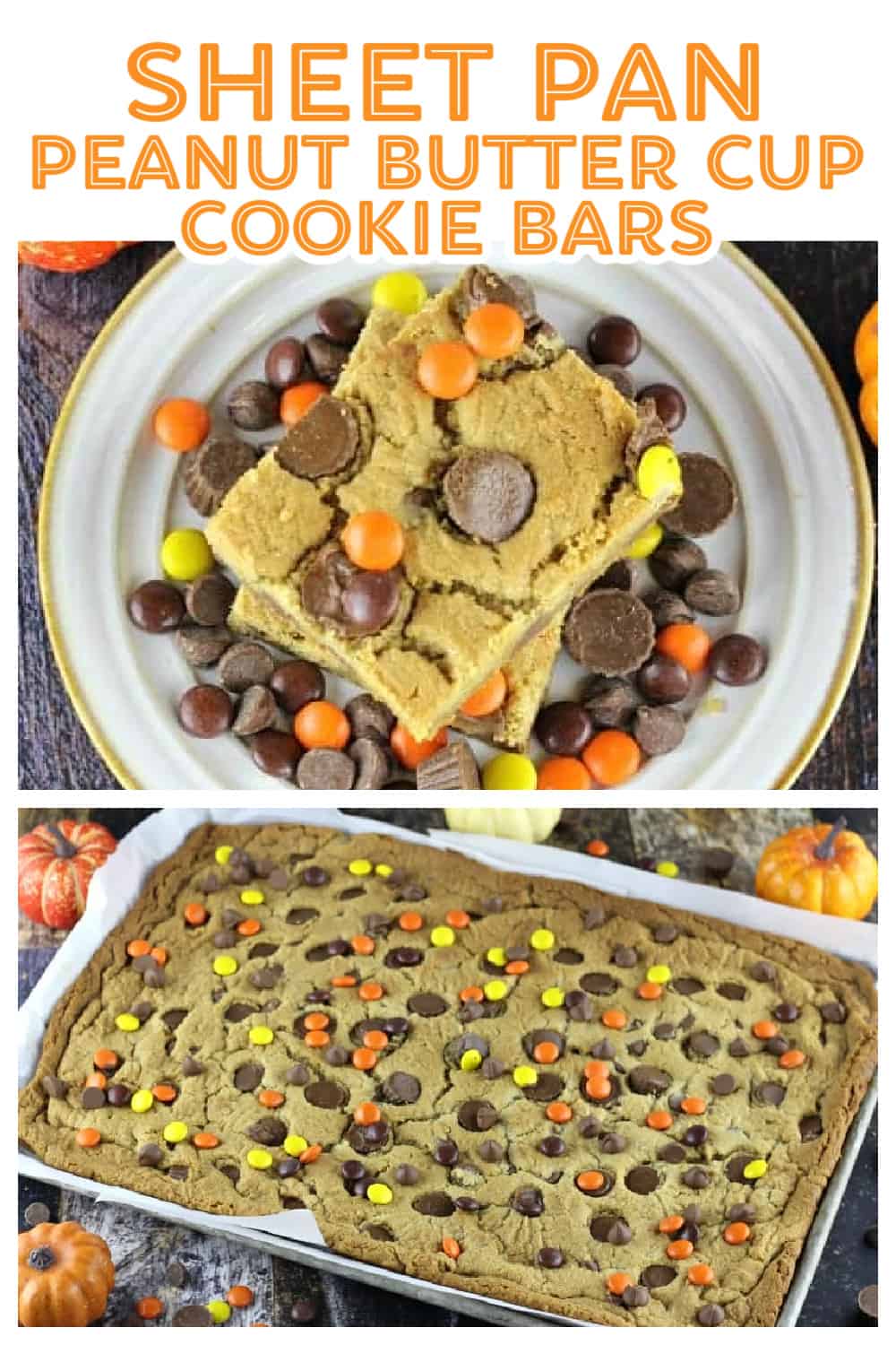 Sheet Pan Perfect Peanut Butter Cup Cookie Bars