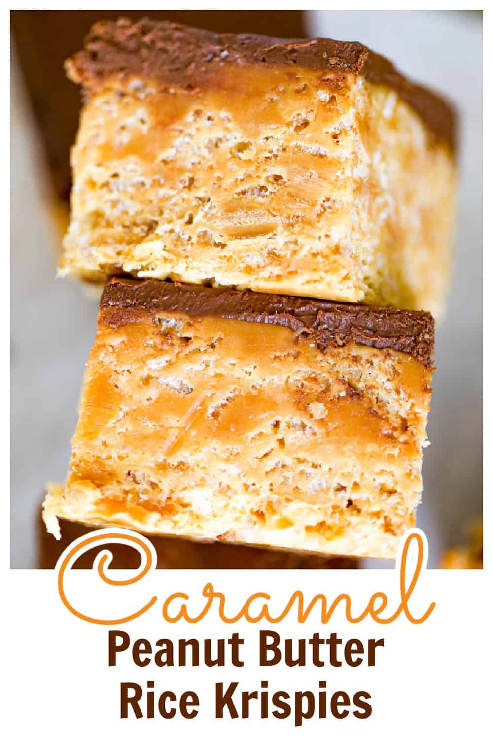 Caramel Peanut Butter Rice Krispies easy recipes desserts for fall baking