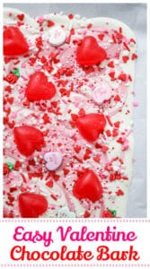 Easy Valentine Chocolate Bark