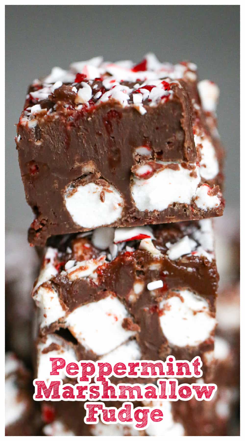 Peppermint Marshmallow Fudge - Christmas dessert recipes