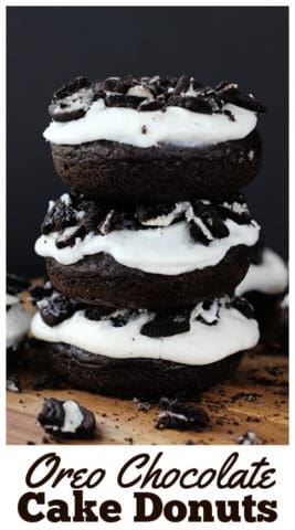 Oreo Chocolate Cake Donuts