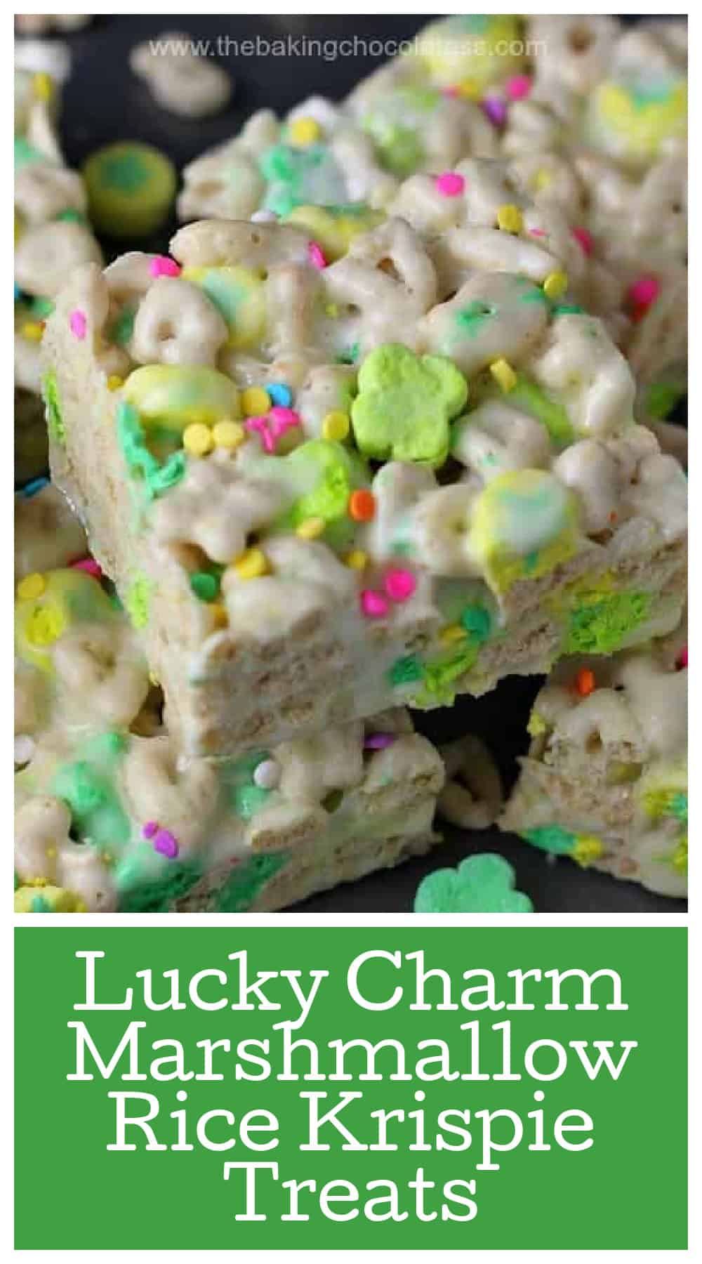 Lucky Charm Marshmallow Rice Krispie Treats
