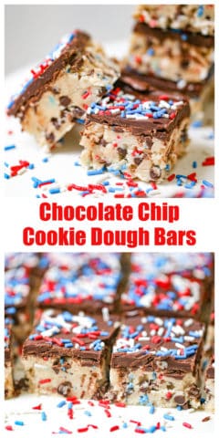 Chocolate Chip Cookie Dough Bars