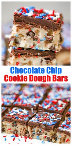 Chocolate Chip Cookie Dough Bars