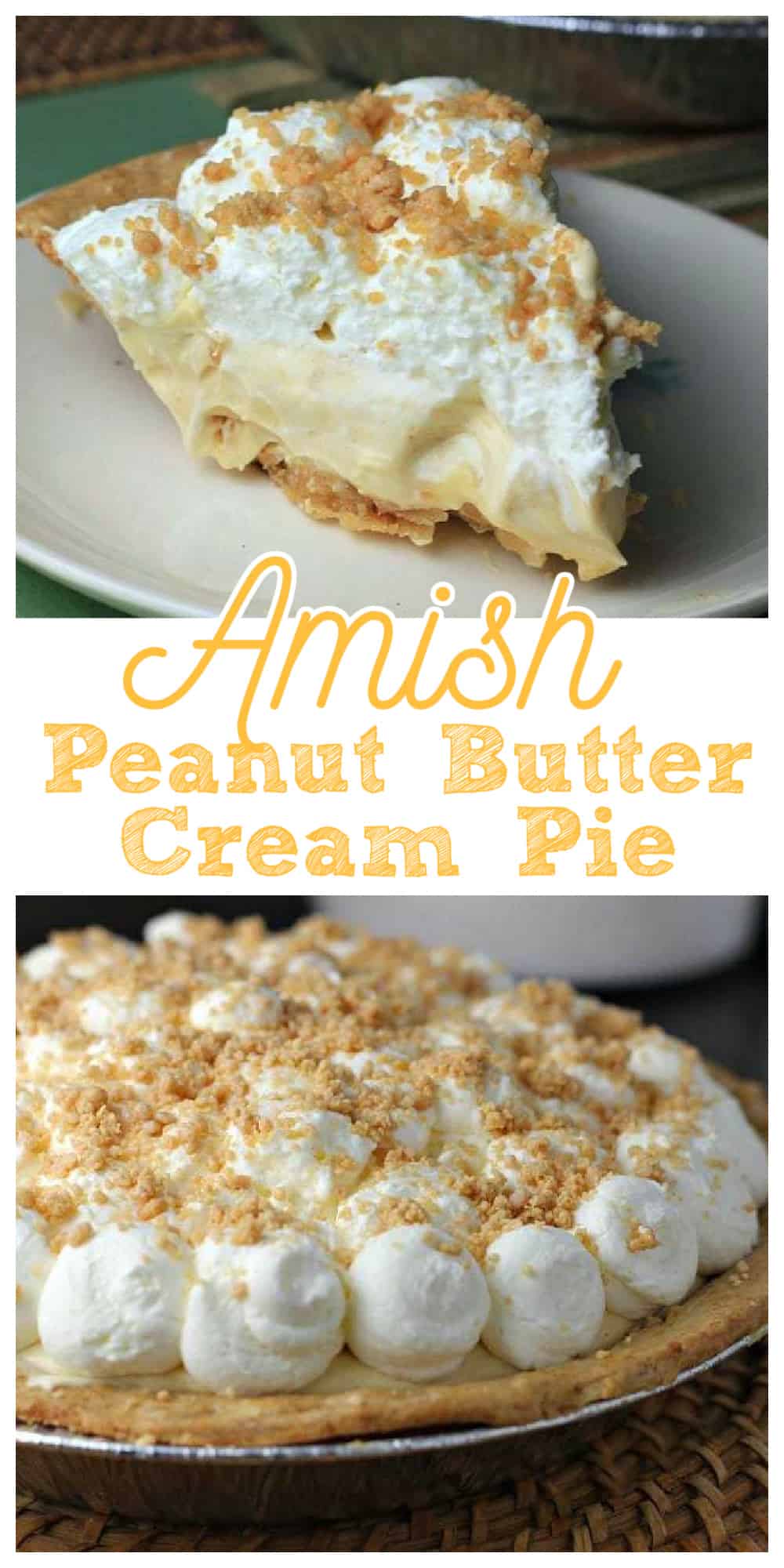 Amish Peanut Butter Pie