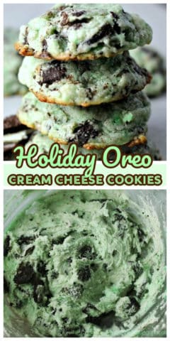 Holiday Oreo Cream Cheese Cookies