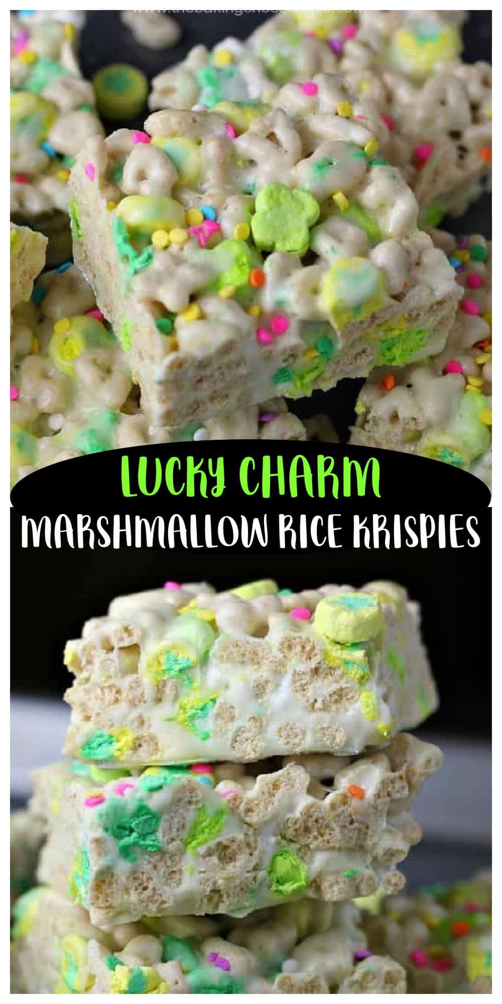 easy lucky charm marshmallow Rice Krispies cereal krispie recipe