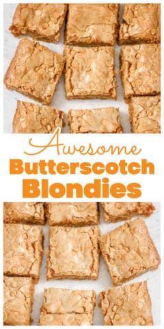 butterscotch blondie recipe