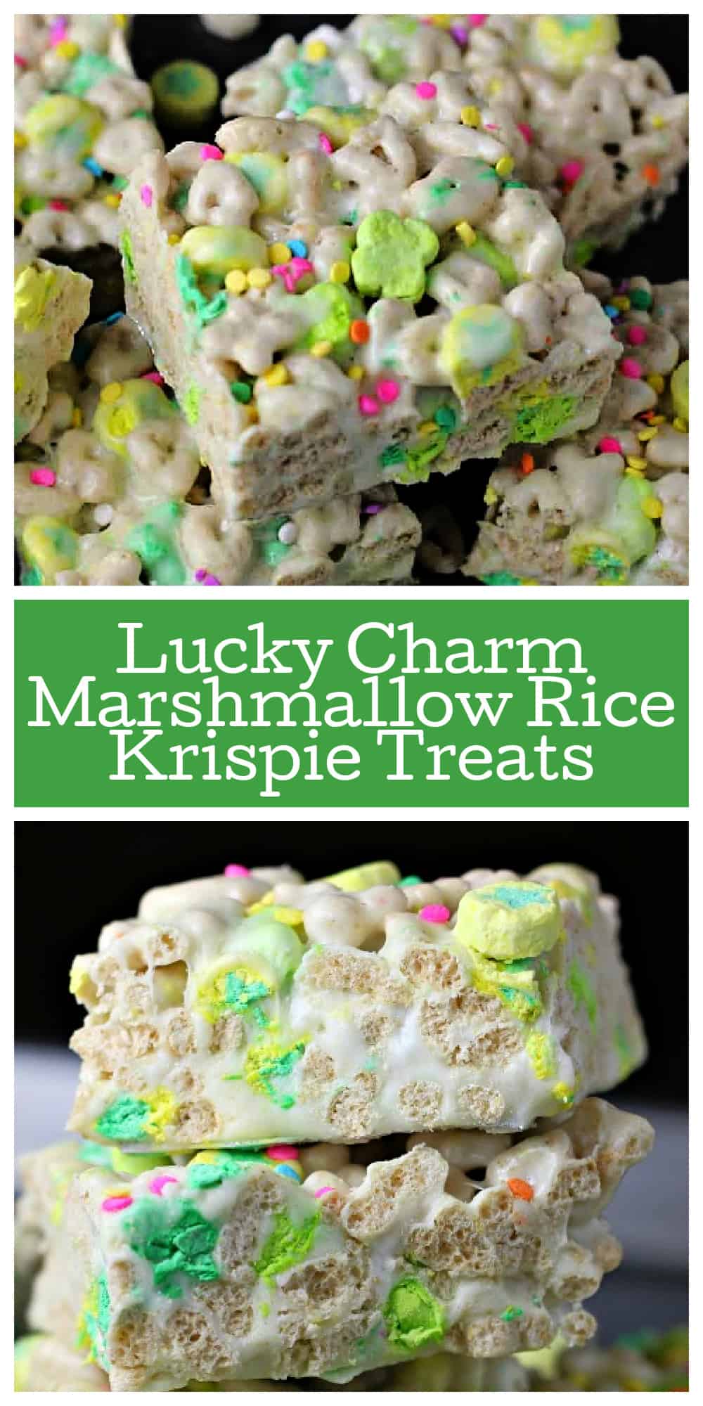 easy lucky charm marshmallow Rice Krispies cereal krispie recipe