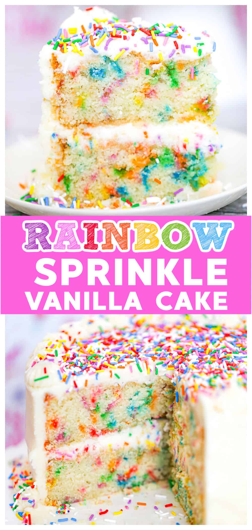 Rainbow Sprinkle Cake