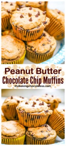 Peanut Butter Chocolate Chip Muffins