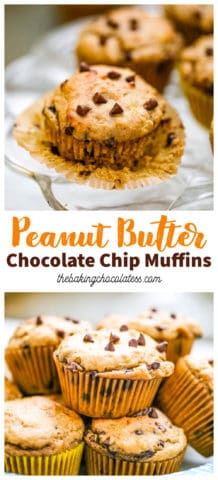 Peanut Butter Chocolate Chip Muffins