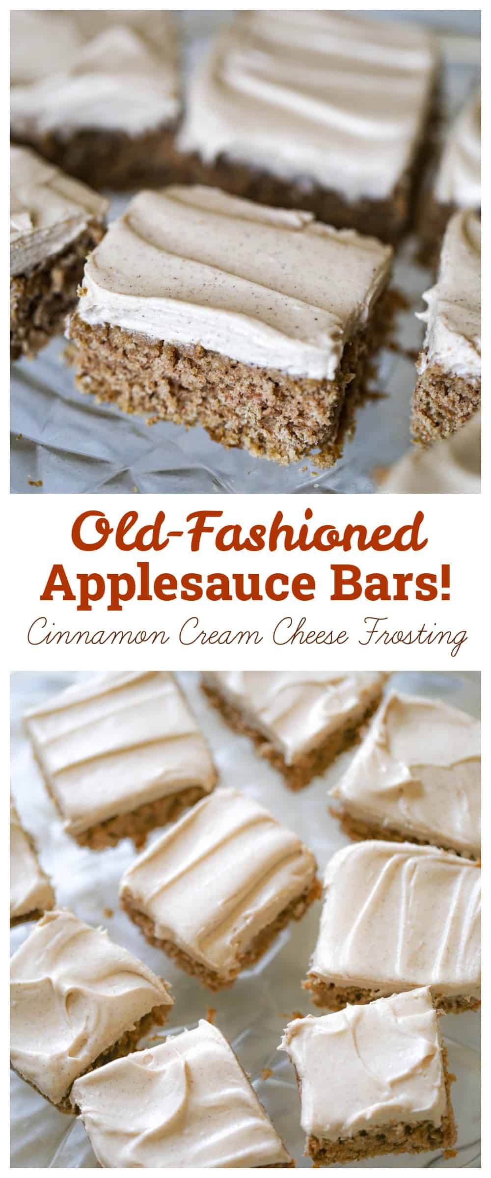 Easy Applesauce Bars easy recipes desserts for fall
