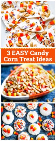 all 3 candy corn treats