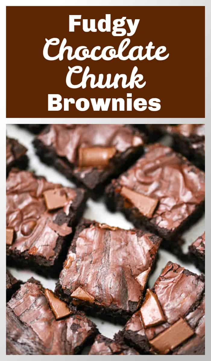 homemade Fudgy Chocolate Chunk Brownies recipe