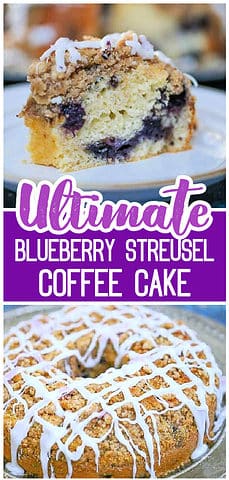 Blueberry Streusel coffee cake