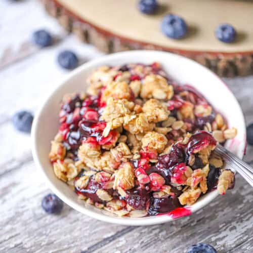Easy Blueberry Crisp