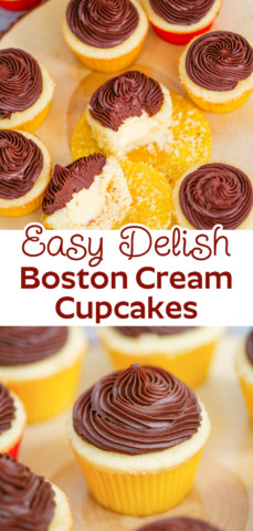 boston cream cupcake recipe tutorial