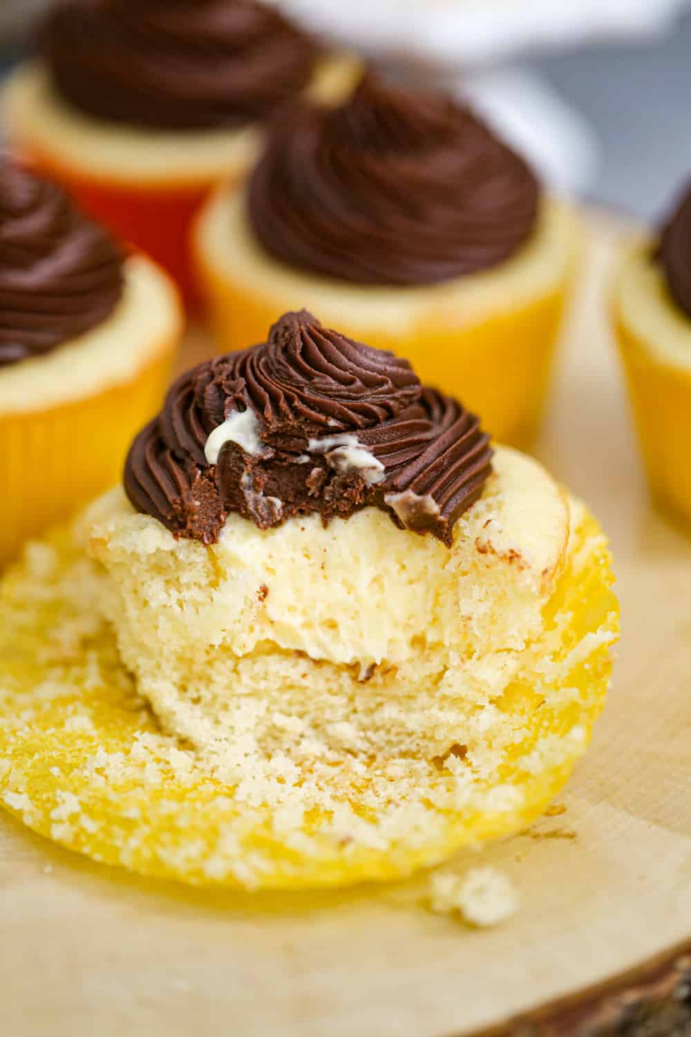 Boston Cream Cupcakes
