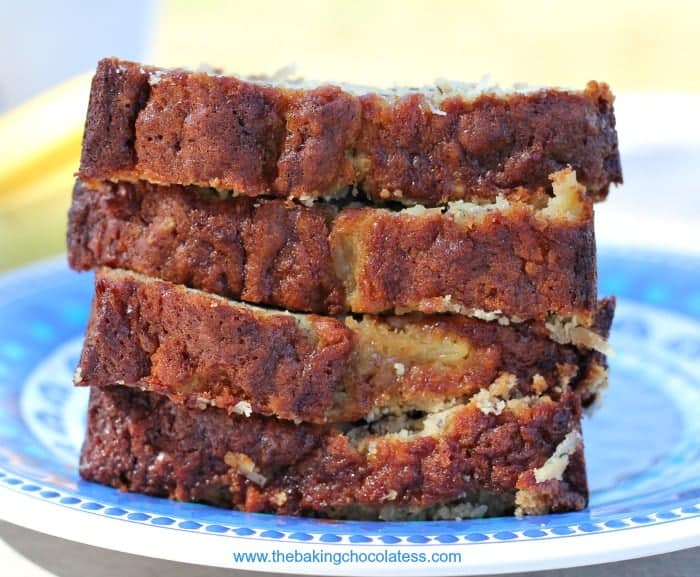 Tropical Bliss Pineapple Coconut Banana Bread {Gluten Free}