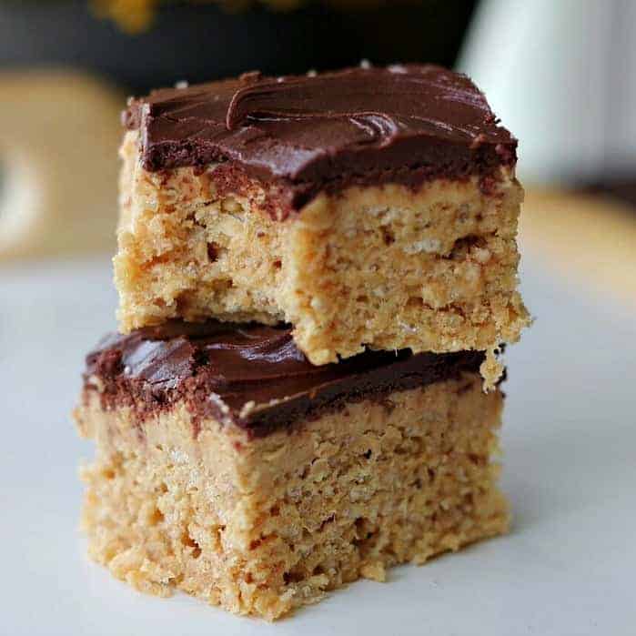 'Awesome' Peanut Butter Buckeye Rice Krispies