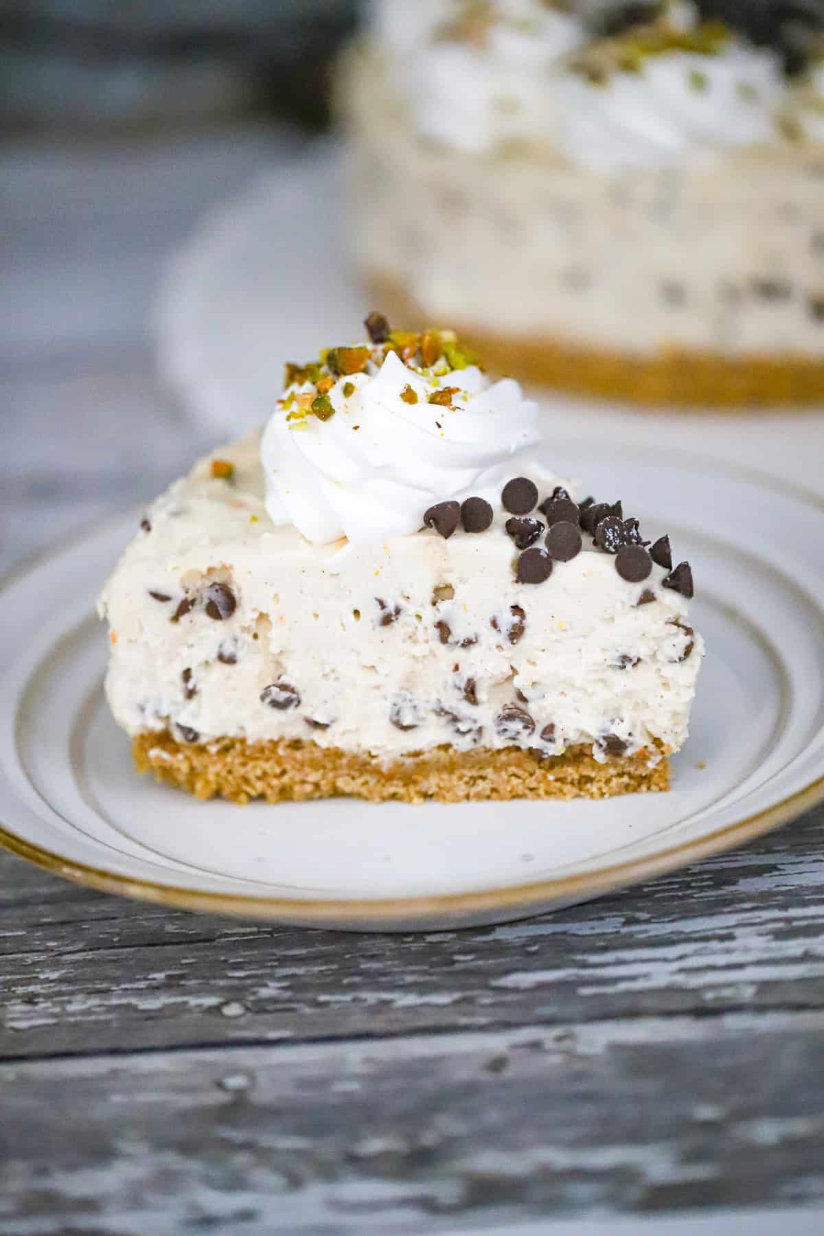 CHOCOLATE CHIP DESSERT WITH RICOTTA AND CREAM CHEESE