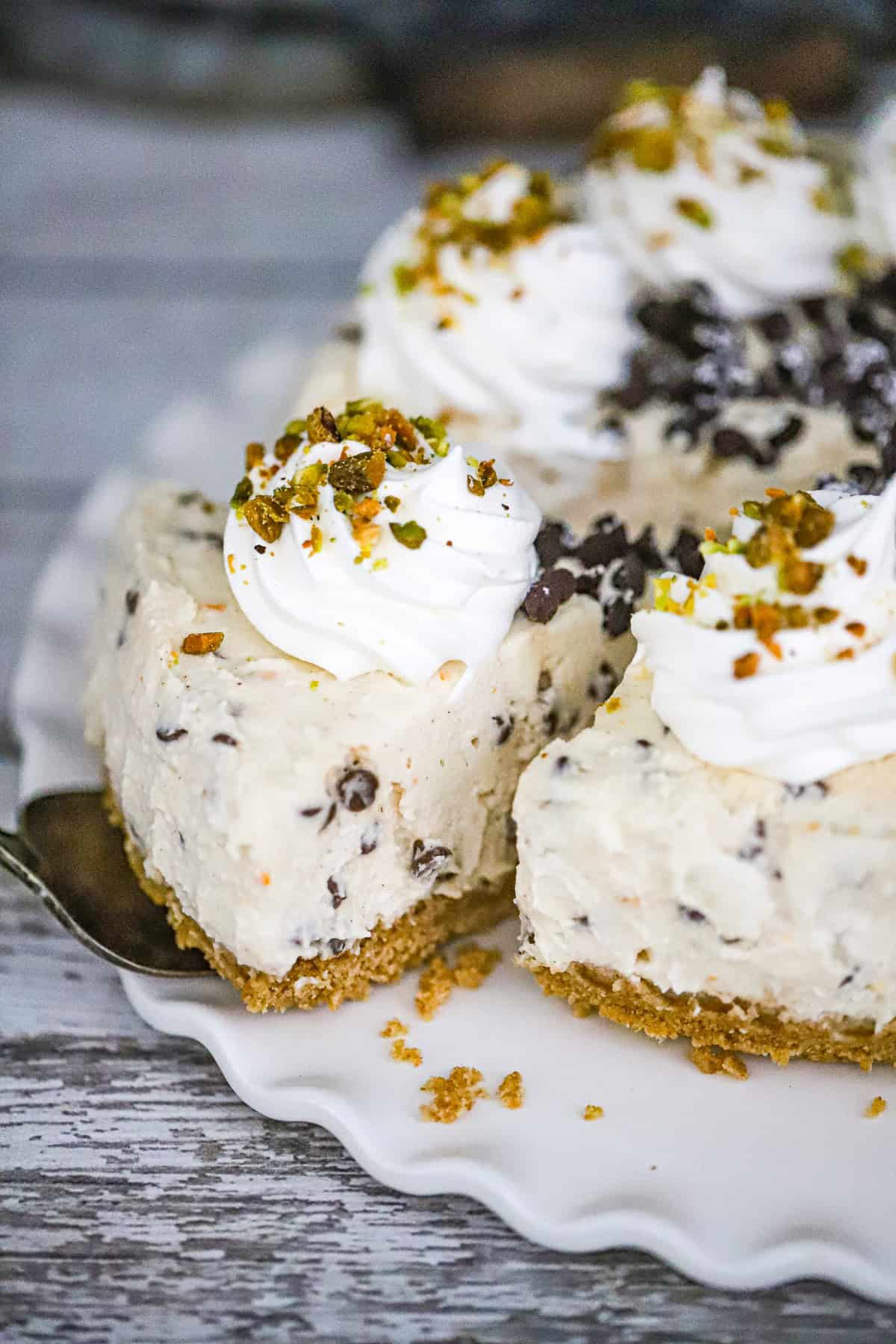 No bake cannoli cheesecake