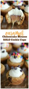 Salted Caramel Mousse ROLO Cookie Cups