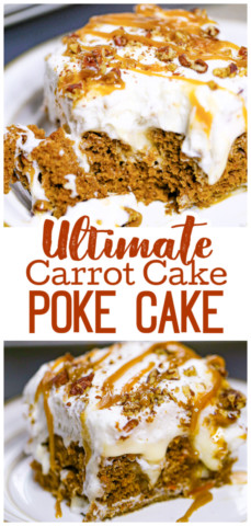 Carrot Cake Poke Cake