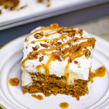 Carrot Cake Poke Cake