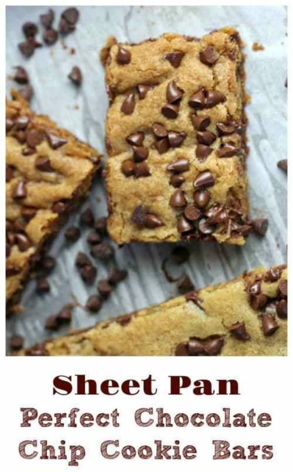 Sheet Pan Perfect Chocolate Chip Cookie Bars