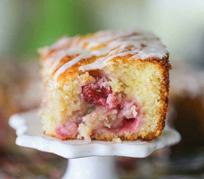 Sour Cherry Cobbler Coffee Cake