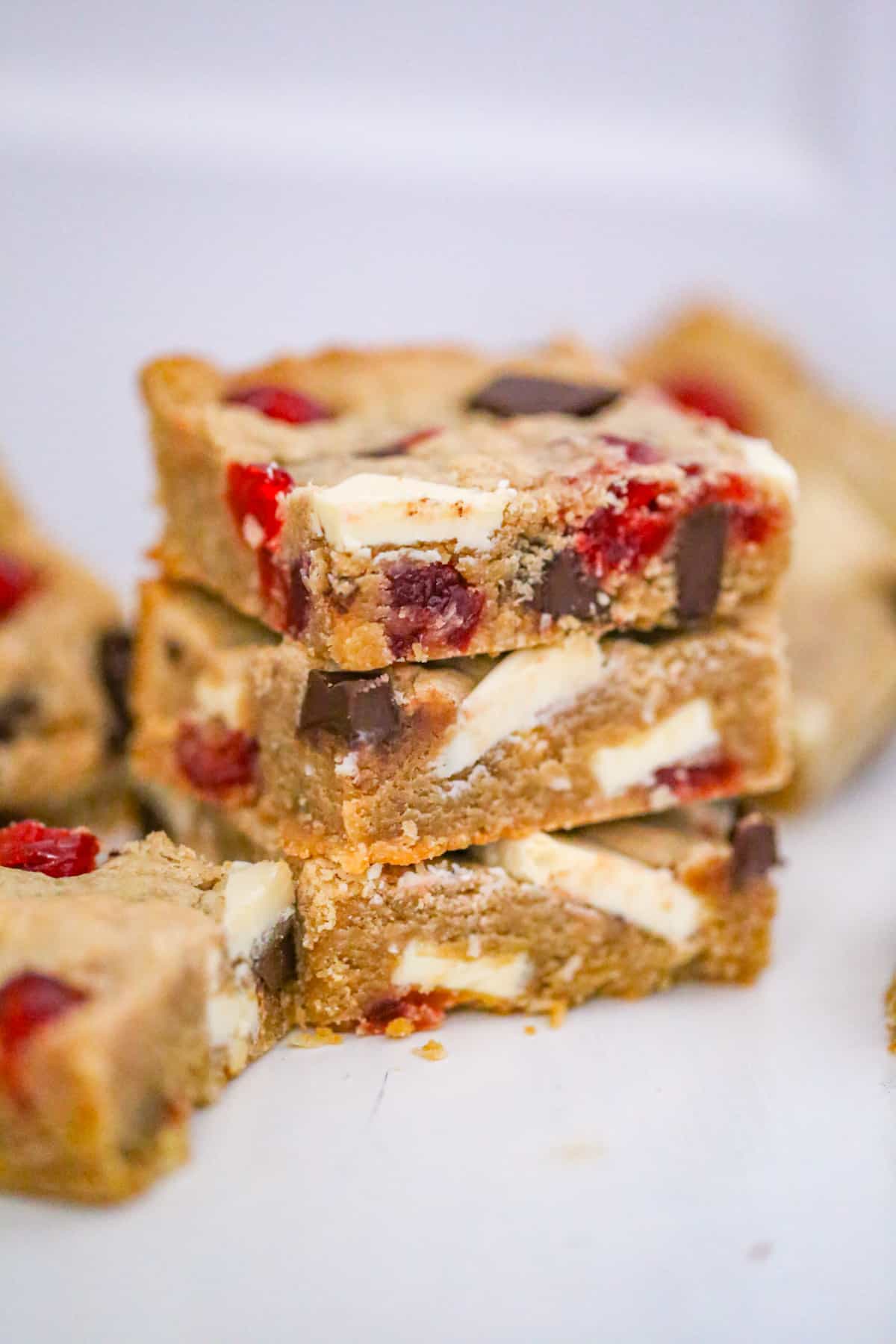 Peanut Butter Chocolate Cherry Bars